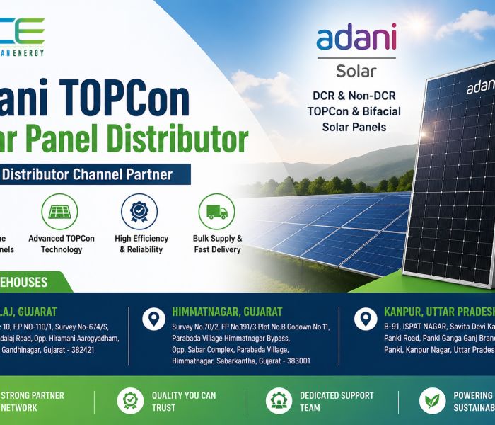 Adani TOPCon Solar Panel Distributor in India